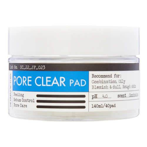 АКЦИЯ 685р. 754р.  Очищающие пэды для лица DERMA FACTORY PORE CLEAR PAD 40шт