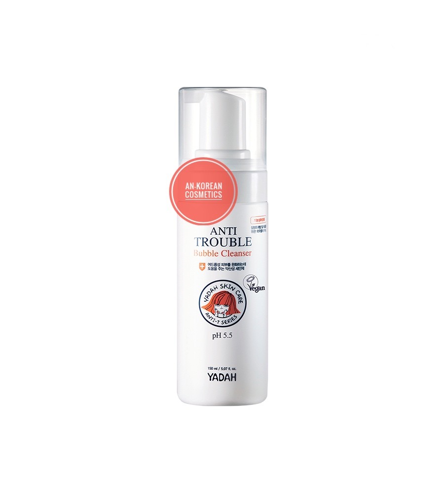 YADAH anti trouble bubble cleanser Очищающая пенка для проблемной кожи, 150 мл. Без коробки