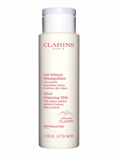 Clarins Lait Velours Demaquillant Очищающее молочко для любого типа кожи, 200 мл. 