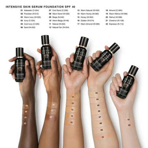 Bobbi Brown Intensive Serum Foundation SPF 40 Ухаживающий тональный крем, Тон W-026 Warm Ivory, 30 мл. 