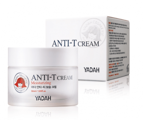 YADAH anti-t moisturizing cream Увлажняющий крем для проблемной кожи, 50 мл.