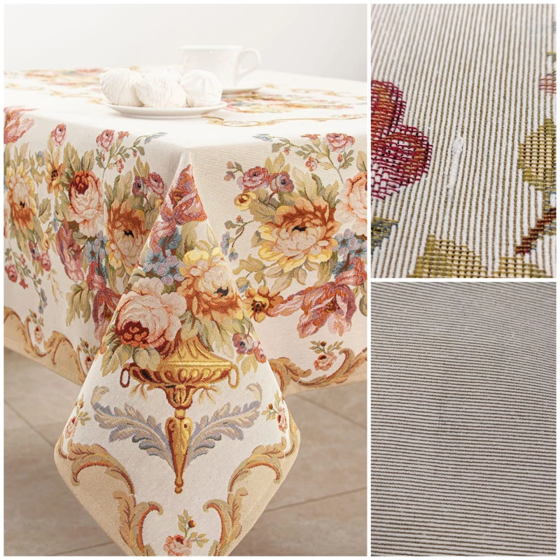 Outlet Театр цветов беж Скатерть 145х250 см 2310171