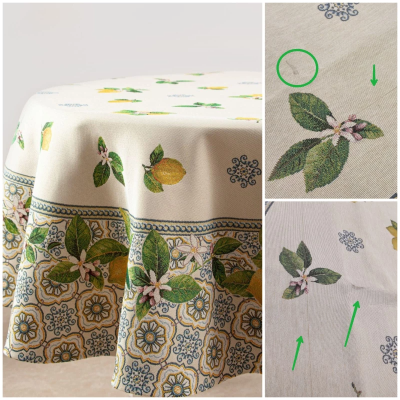 Outlet Изразцы лимоны Скатерть круг д165 см 2310072