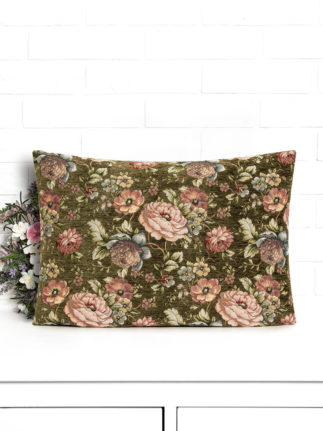 Зимний сон Зеленый Наволочка 50х70 см односторонняя 07171