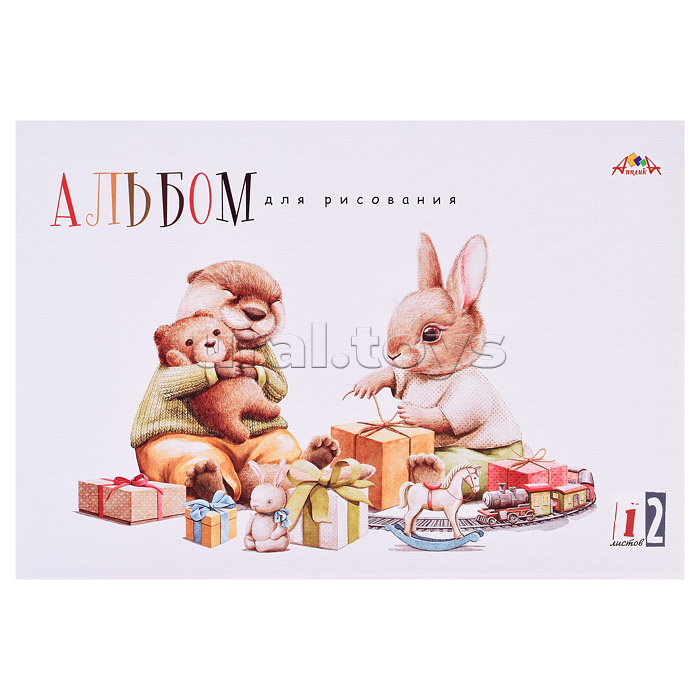 Альбом для рисования 12л. цв. мелов. обл.