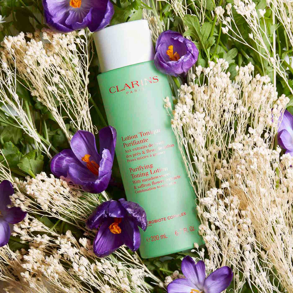 Clarins Purifying Toning Lotion Очищающий тоник для комбинированной и жирной кожи 200 мл.