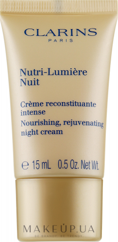 CLARINS Питательный антивозрастной ночной крем, придающий сияние зрелой коже Nutri-Lumière 15 мл. Без коробки