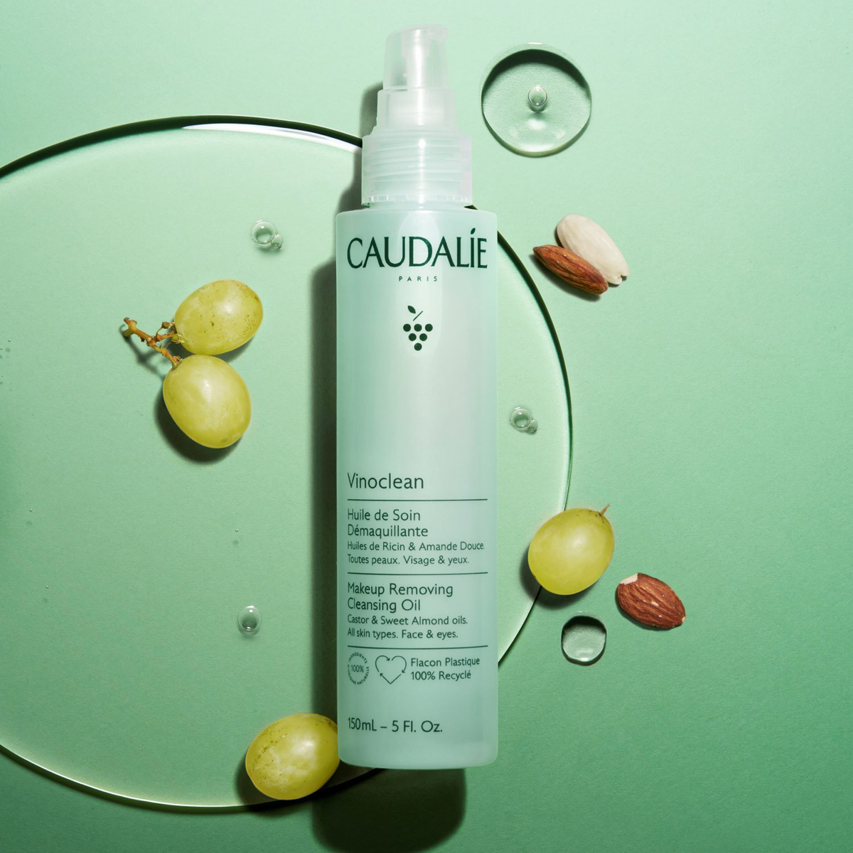 Caudalie Vinoclean Makeup Removing Cleansing Oil Масло для снятия макияжа, 150 мл.