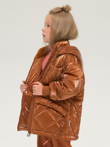 GZXL3292 Куртка для девочек Охра(32)