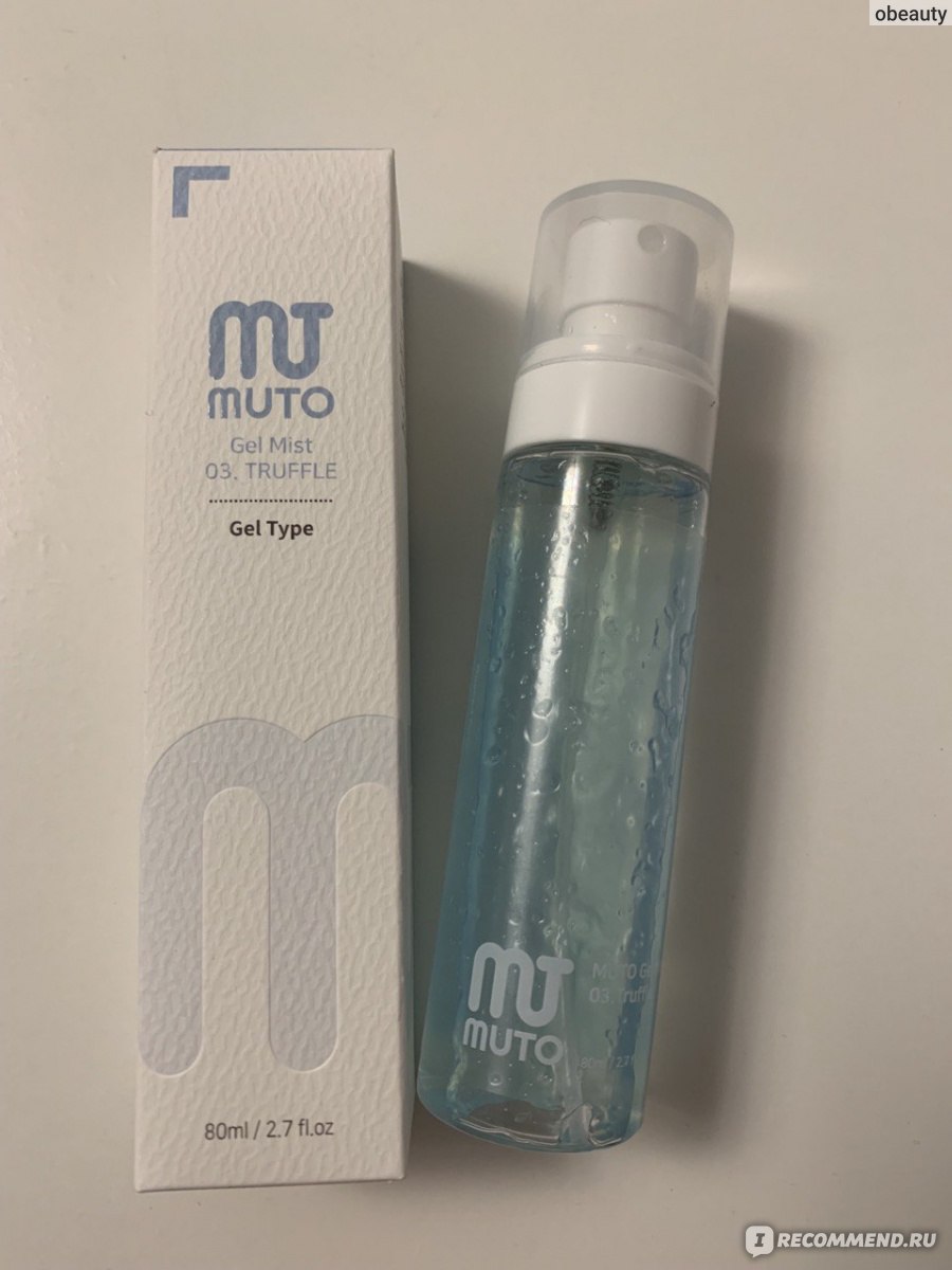 MUTO Gel Mist 03 Гель-мист для лица с экстрактом трюфеля, 80 мл. Без коробки
