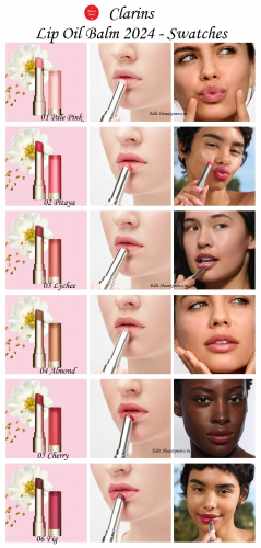 Clarins Lip Oil Balm Оттеночный бальзам для губ на основе масел, Тон 4 ALMOND, 2,9 гр. 