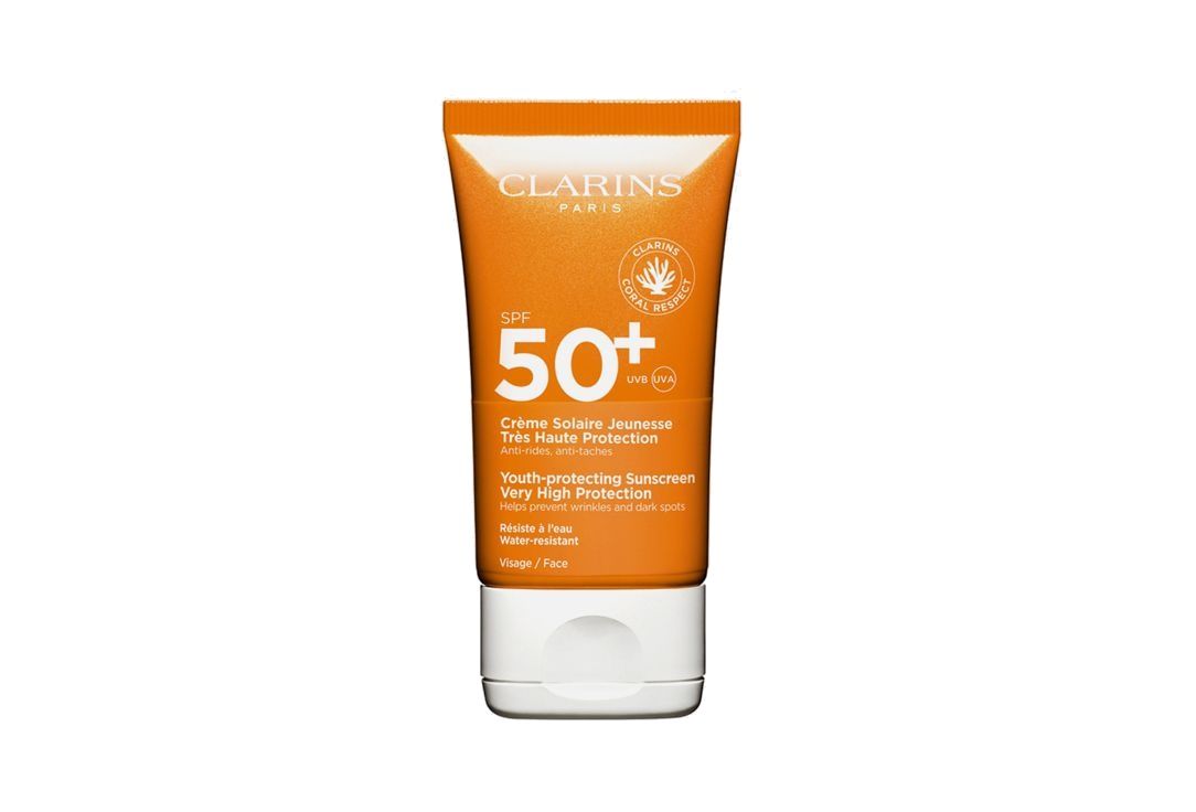 CLARINS Creme Solaire Jeunesse Солнцезащитный крем для лица против морщин SPF 50+, 50 мл.