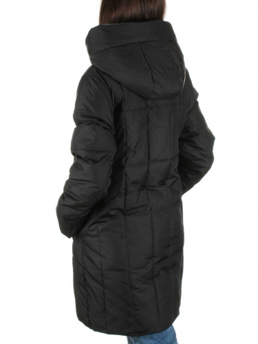 22342 BLACK Куртка зимняя женская (150 гр. холлофайбера) размер 52