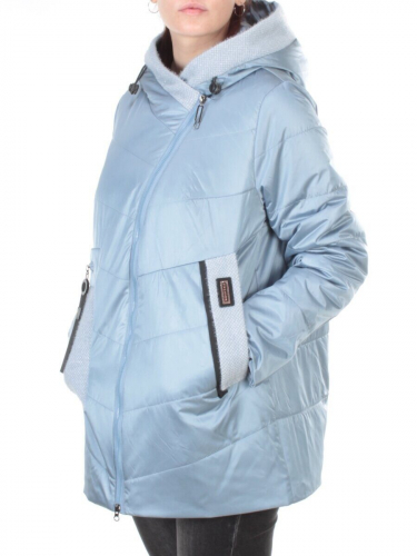 22-307 LT. BLUE Куртка демисезонная женская AKiDSEFRS (100 гр.синтепона) размер 52