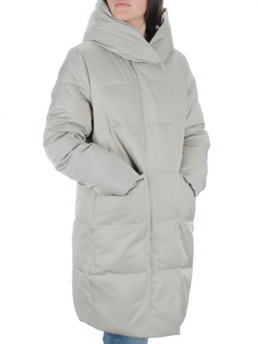 22368 BEIGE Куртка зимняя женская (200 гр. холлофайбера) размер 50