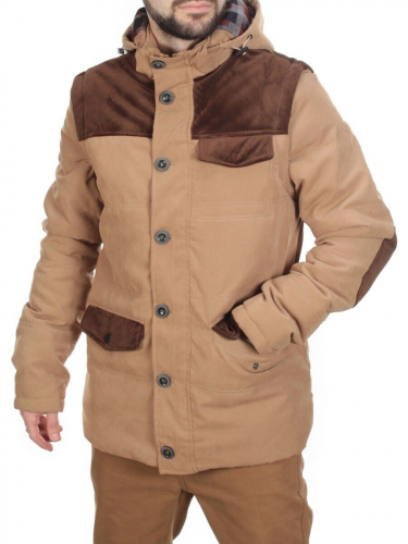 J830111 KHAKI/CAMEL Куртка-жилет мужская зимняя NEW B BEK (150 гр. синтепон) размер L - 46 российский