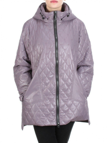 M816 GRAY/PURPLE Куртка демисезонная женская (100 гр. синтепон) размер 50