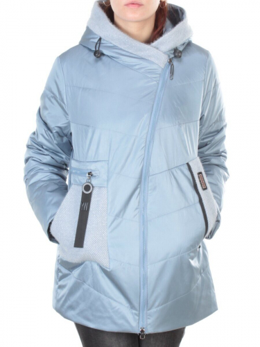 22-307 LT. BLUE Куртка демисезонная женская AKiDSEFRS (100 гр.синтепона) размер 52