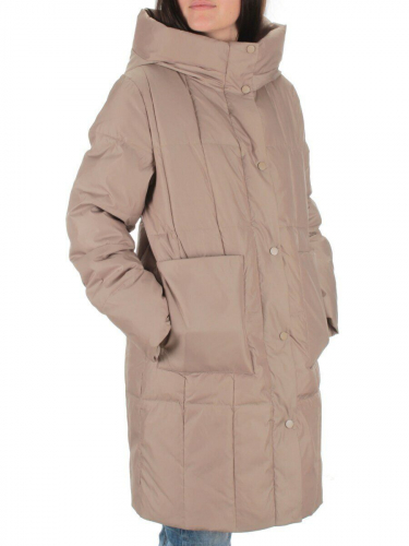 22342 DK.BEIGE Куртка зимняя женская (150 гр. холлофайбера) размер 46