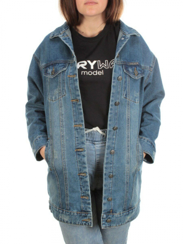 8925-1 BLUE Куртка джинсовая женская размер 2XL - 46 российский