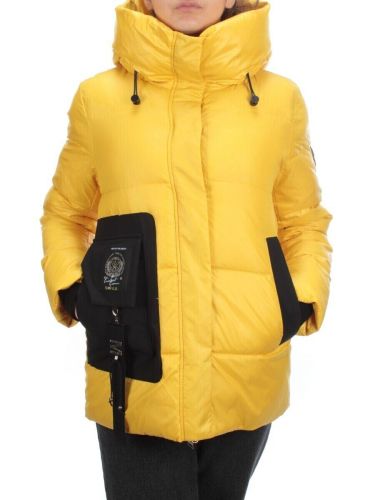 8328 YELLOW Куртка зимняя женская (200 гр. холлофайбера) размер 42