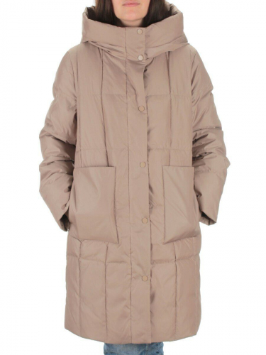 22342 DK.BEIGE Куртка зимняя женская (150 гр. холлофайбера) размер 46