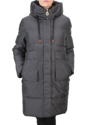 8966 DARK GRAY Пальто зимнее женское CLOUD LAG CAT (200 гр. холлофайбер) размер 48