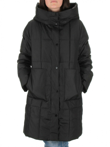 22342 BLACK Куртка зимняя женская (150 гр. холлофайбера) размер 52