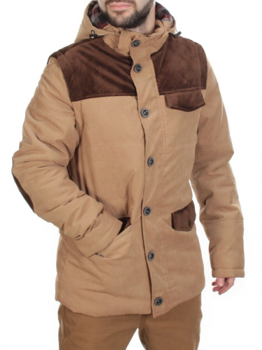 J83011 KHAKI/CAMEL Куртка-жилет мужская зимняя NEW B BEK (150 гр. синтепон) размер L - 46 российский