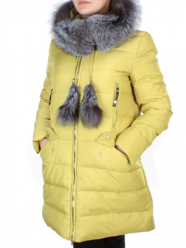91577 YELLOW Пальто зимнее женское (200 гр. холлофайбера) размер 40 российский