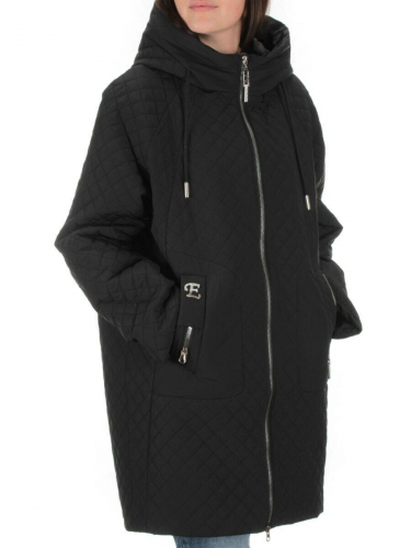 23-131 BLACK Куртка демисезонная женская (100 гр. синтепон) размер 3XL - 52 российский