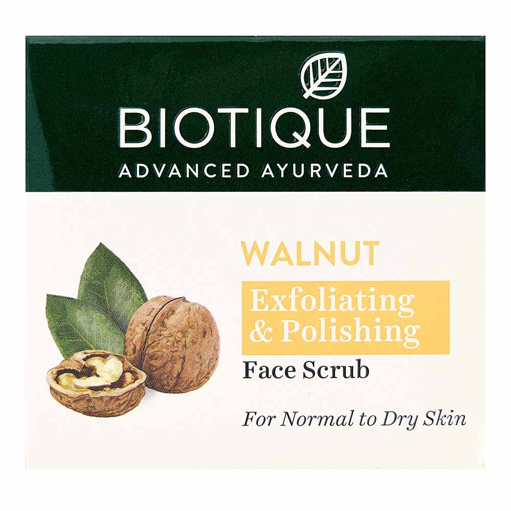 BIOTIQUE Walnut Exfoliating & Polishing Face Scrub Очищающий скраб для лица с маслом грецкого ореха 50г