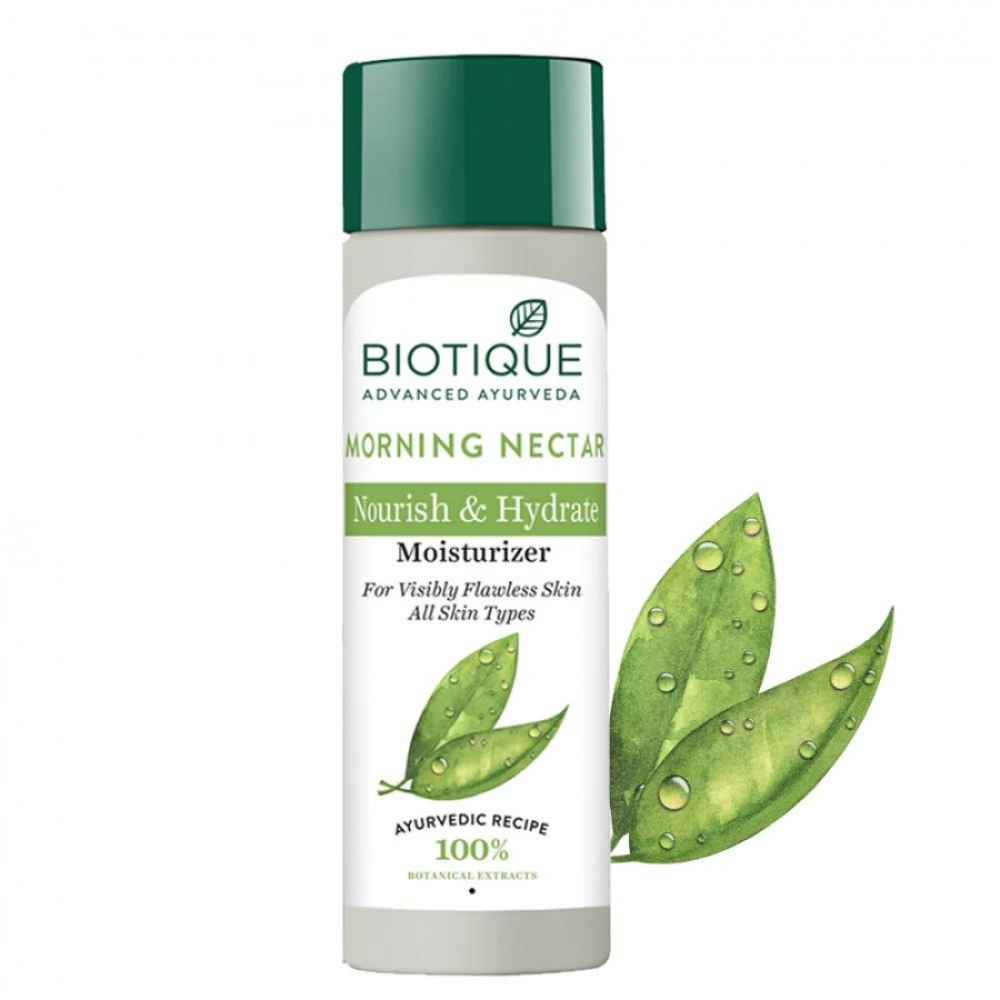 BIOTIQUE Morning Nectar Nourish & Hydrate Moisturizer Увлажняющий и питательный лосьон для лица 120мл