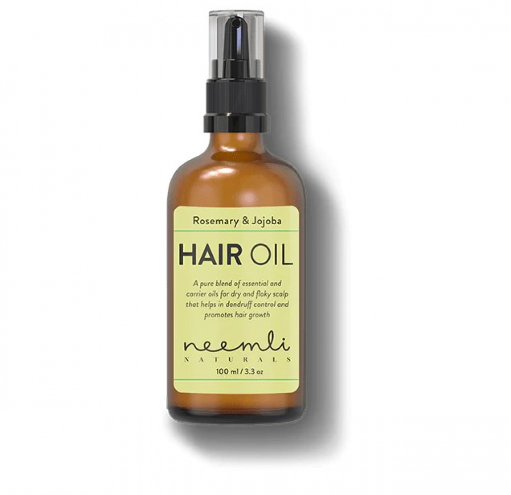 NEEMLI NATURALS Rosemary & Jojoba Hair Oil Масло для волос и кожи головы с маслами розмарина и жожоба 100мл