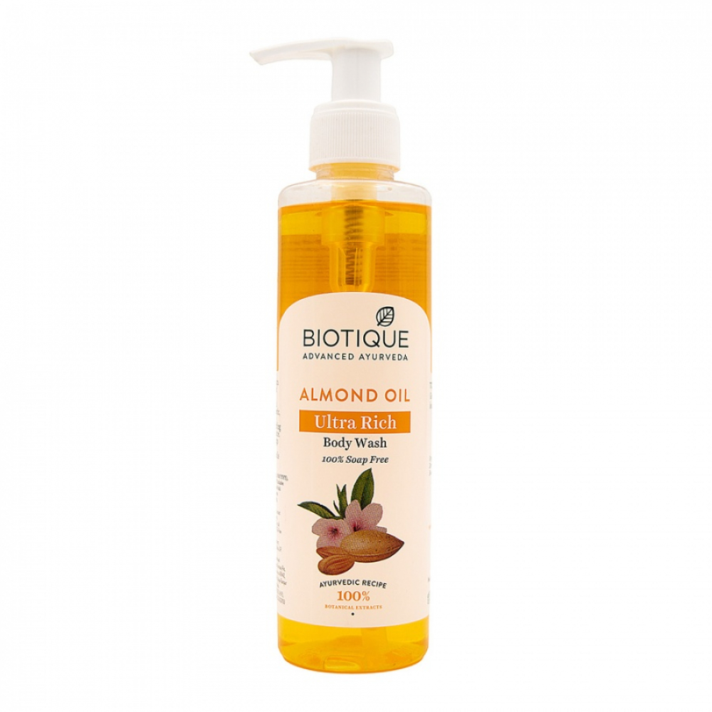BIOTIQUE Almond oil ultra rich body wash Питательный гель для душа на основе миндального масла 200мл