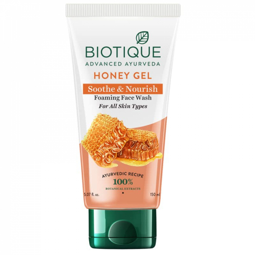 BIOTIQUE Honey Gel Soothe & Nourish Foaming Face Wash Успокаивающий и питательный гель для умывания с мёдом  50мл