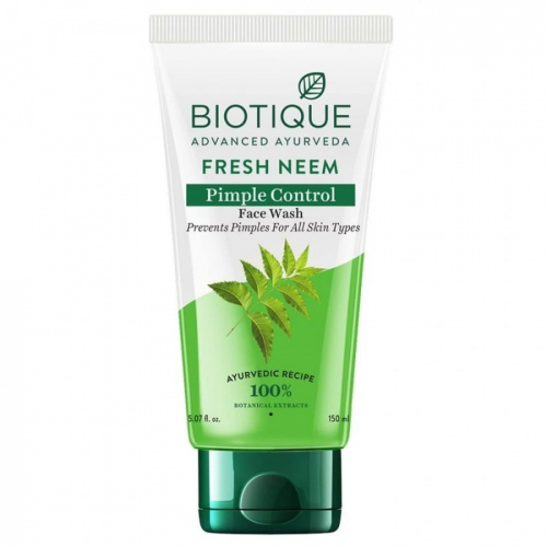Biotique Fresh Neem Pimple Control Face Wash Очищающий гель для умывания против прыщей с нимом 150мл