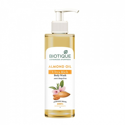 Biotique Almond Oil Ultra Rich Body Wash Питательный гель для душа на основе миндального масла 200мл