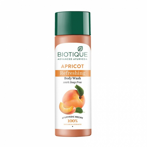 BIOTIQUE Apricot refreshing body wash Освежающий гель для душа с маслом из абрикосовых косточек 190мл