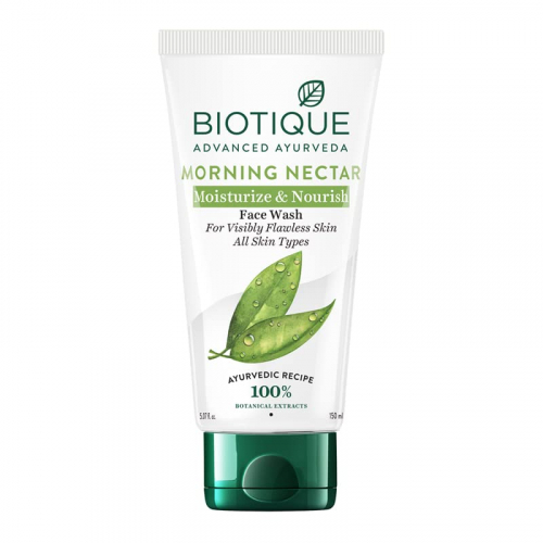 Biotique Morning Nectar Moisturizing Face Wash Увлажняющий и питательный гель для умывания с аюрведическими травами 150мл