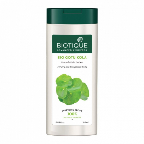 BIOTIQUE Gotu kola body lotion smooth skin Увлажняющий лосьон для тела с экстрактом центеллы азиатской  180мл