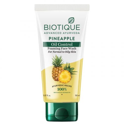 Biotique Pineapple Oil Control Foaming Face Wash Гель для умывания для жирной кожи с мякотью ананаса  50мл