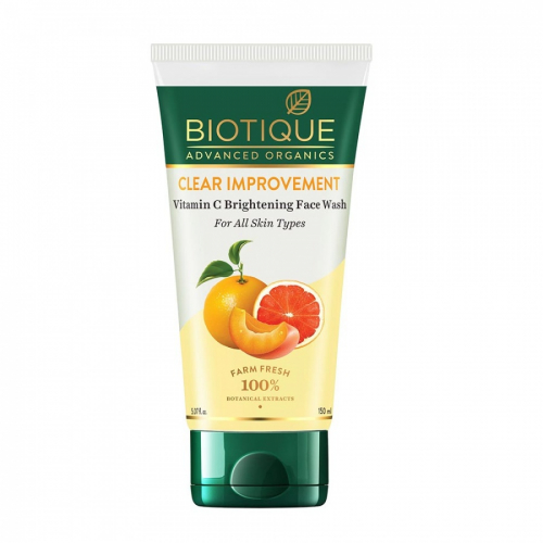Biotique Advanced Organics Clear Improvement Vitamin C Face Wash Очищающий гель для умывания с витамином С 150мл