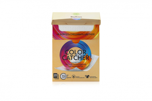Салфетки против окрашивания цветного белья BioTrim Color Catcher