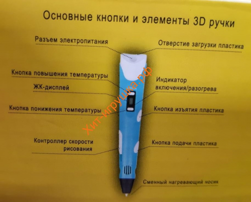 3D ручка в ассортименте Y785/3D-2/E9910A / MQ-1, Y785 / 3D-2 / E9910A