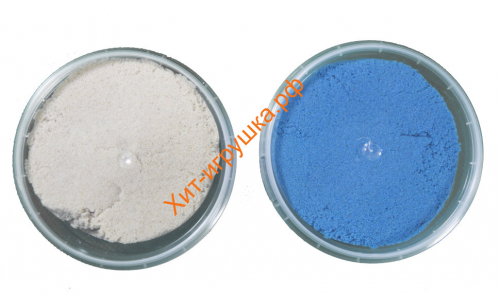 Космический песок МИКС песочный,  голубой + формочка (2 по 150 г) KP015SB, KP015SB