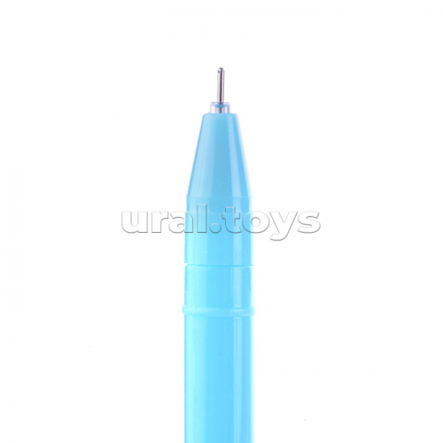 Ручка гелевая Фрукты 0,5 мм, 4 дизайна в ассортименте (Яблоко, груша, ананас, клубника), цвет чернил синий, в пластиковой упаковке