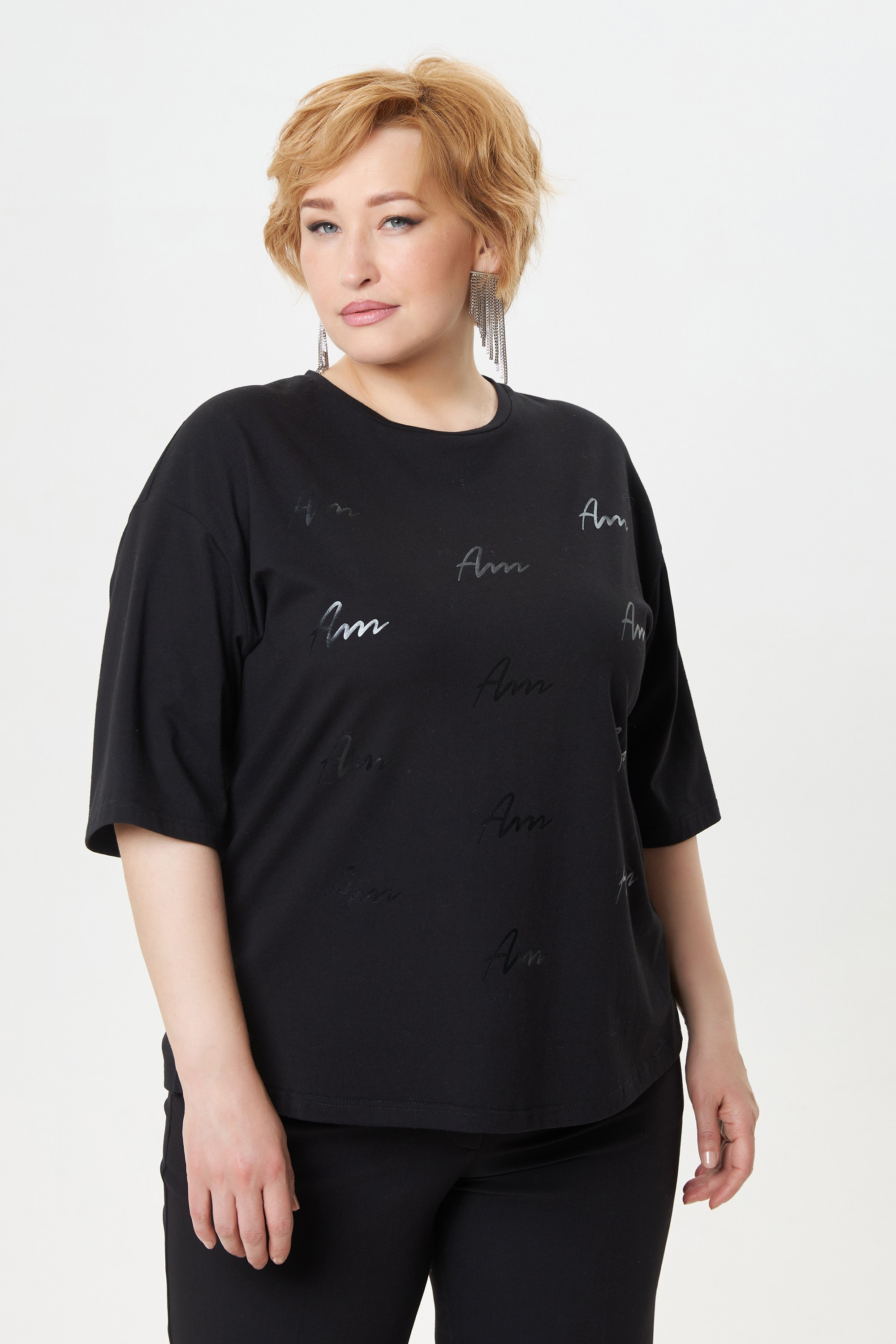 Футболка с принтом арт.3454 кр