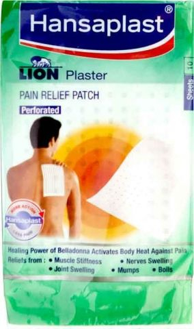 HANSAPLAST LION PLASTER PAIN RELIEF PATCH, 10шт ,17см*11см