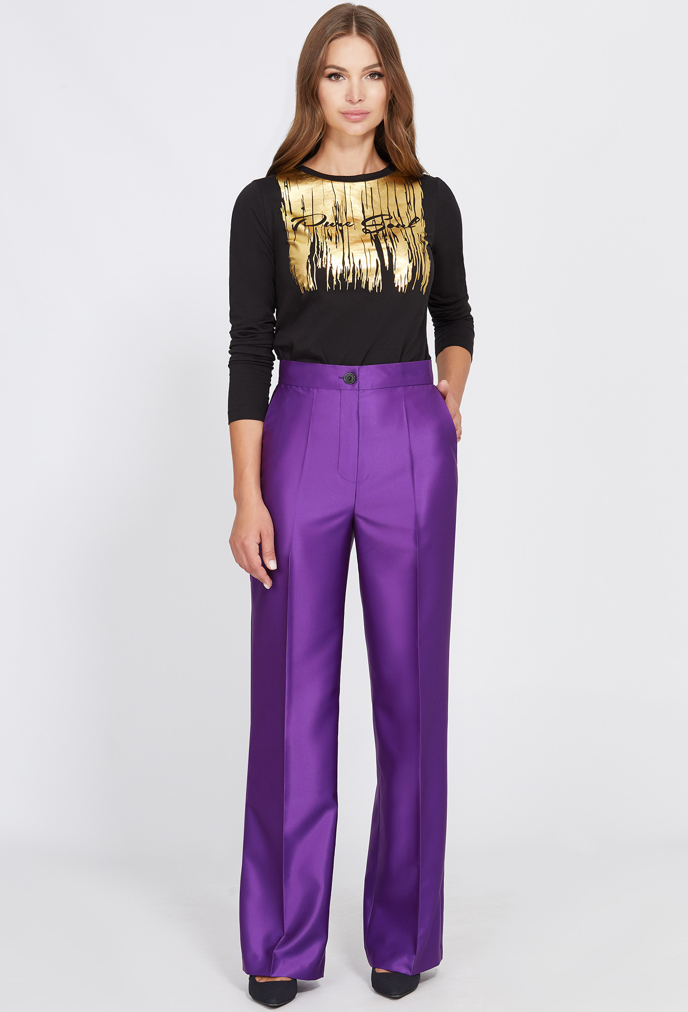 ст. цена1999руб.! Брюки Solei 3860 фиолетовый